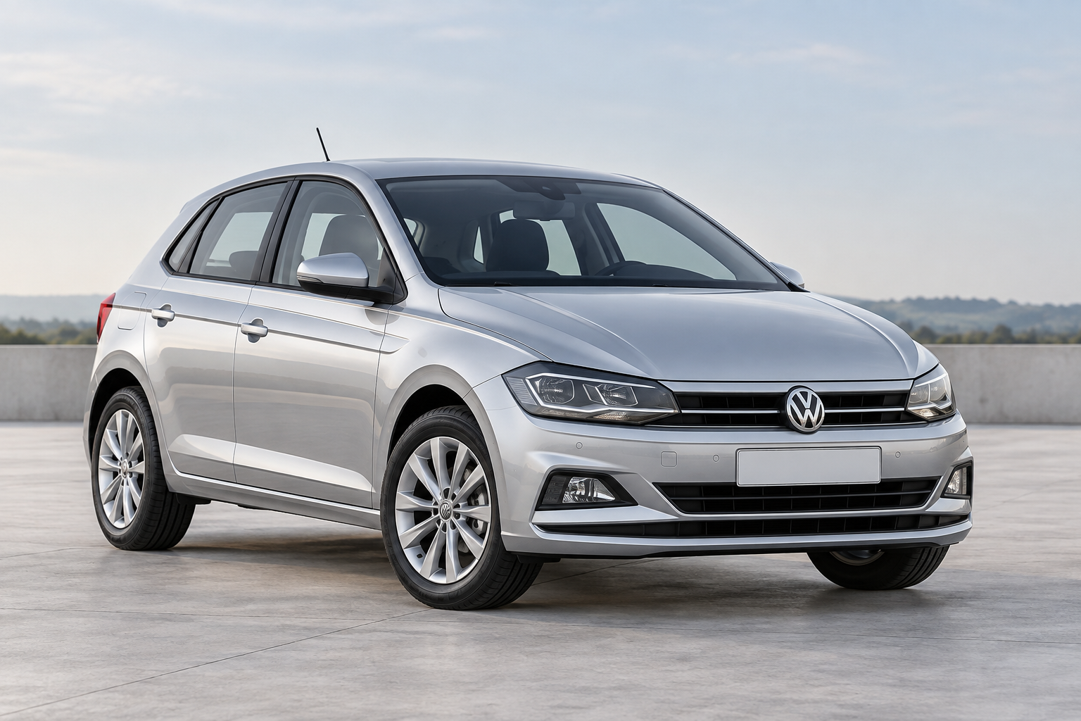 Imagem ilustrativa de um Volkswagen Polo prata